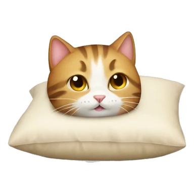 Cat with cushion sticker
