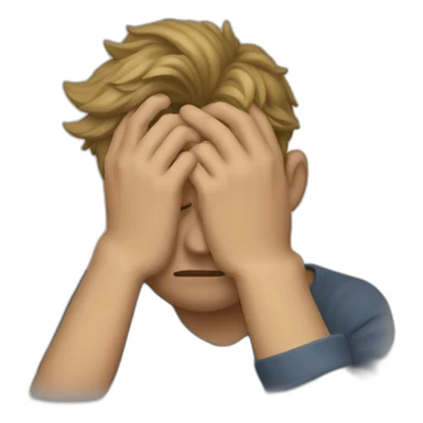 man facepalm sticker