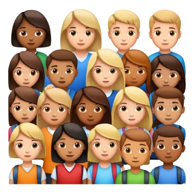 children in school sticker