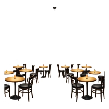 jazz club interior, spotlight on stage, musical notes, audience at tables sticker