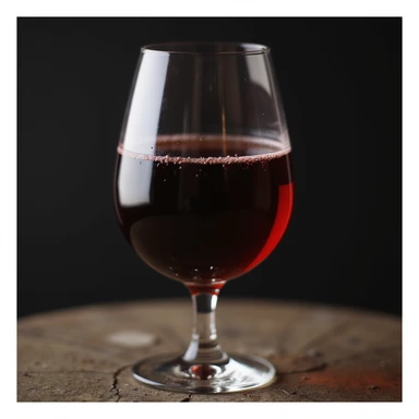 a glass of red wine, realistic style sticker
