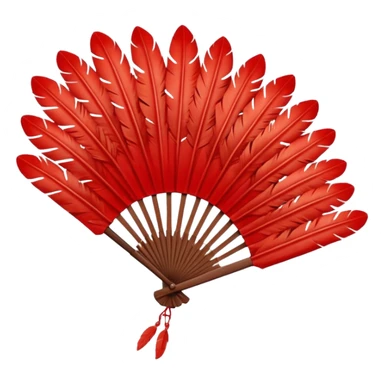 a-dovetail-consisting-of-red-feathers-that-spread-out-in-a-fan-shape.-without-the-dove. sticker
