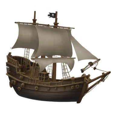 canon pirate boat canon sticker