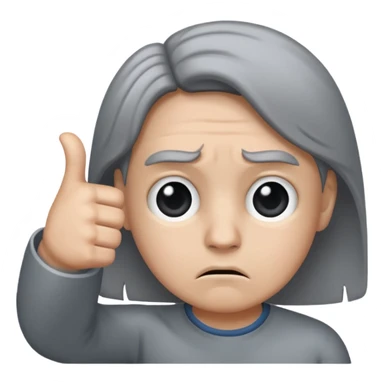 Thumbs down sad face sticker