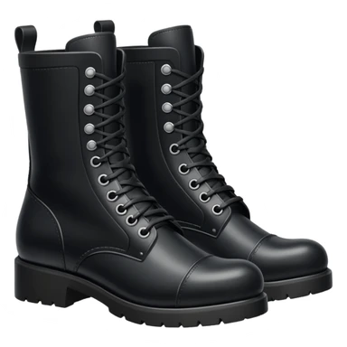 A pair of black boots sticker