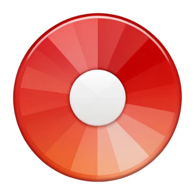 Ombre from red to white sticker