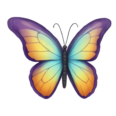 A butterfly but the body is a semicolon ; symbol sticker