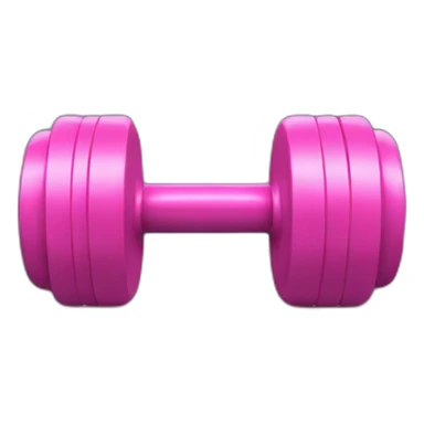 pink dumbbells sticker
