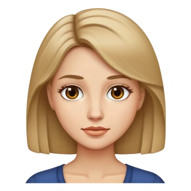 Woman with dark blonde hair  sticker