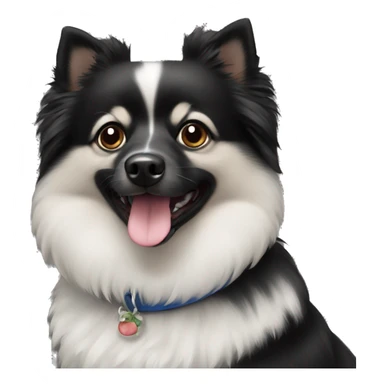 Black German Spitz  sticker