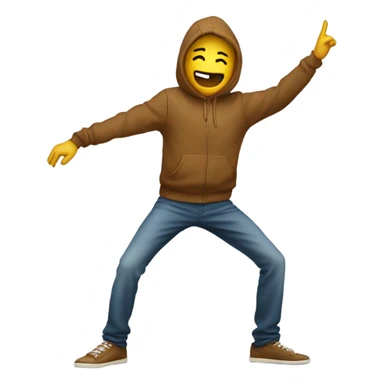 Person dab sticker