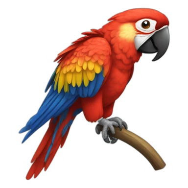 Scarlet Macaw sticker