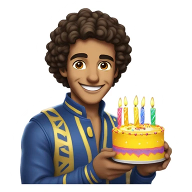 Lando NORRIS Hold birthday cake for you sticker