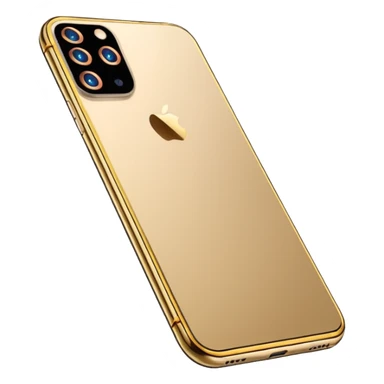 Gold border iPhone 16 Pro Max frontview sticker