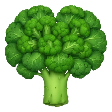 Heart broccoli sticker