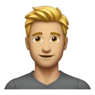 1.8 slight muscle lines, sunny handsome guy, straight man sticker