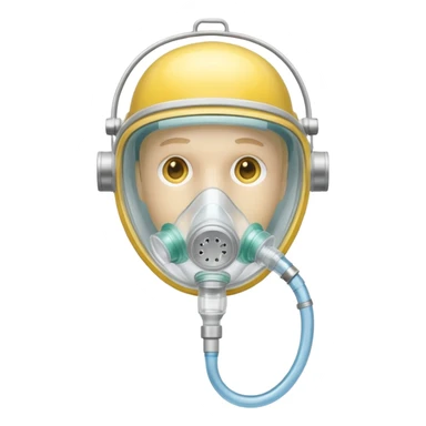 emergency oxygen mask for patients sticker