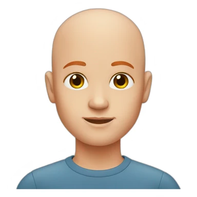 bald redhead sticker