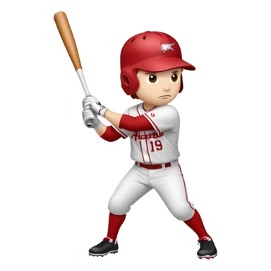 Razorback baseball  sticker