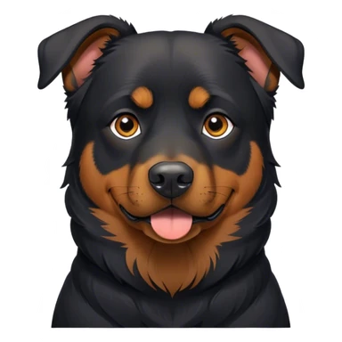 Black Rottweiler/German Shepard mix. sticker