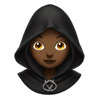 black witch hoodoo pretty cozy sticker