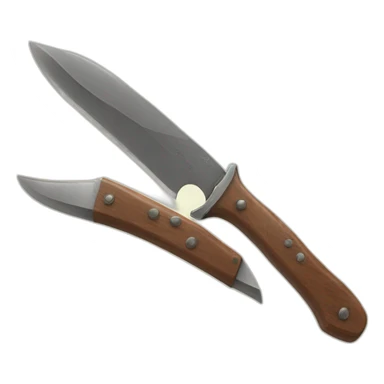 bowie knife sticker