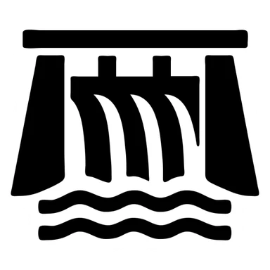 old wood dam sticker