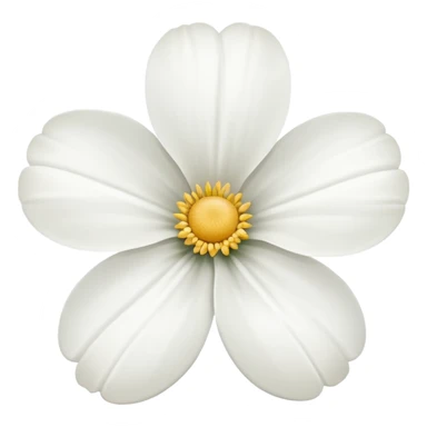 Flor blanca de sentido pésame sticker