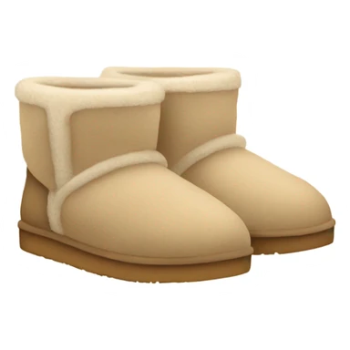 Cozy sand UGG slippers sticker