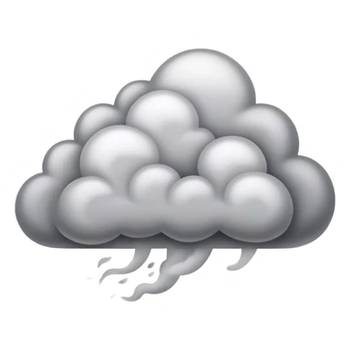 swirling cloud of smoke rising into the air sticker