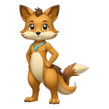 Anthro FurSona Fakemon Full Body sticker