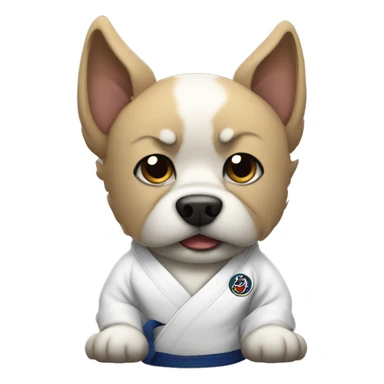 Jiu jitsu dog sticker