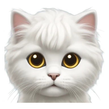 White persian kitten sticker