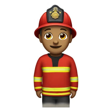 Fireman in Jewish sweater sticker