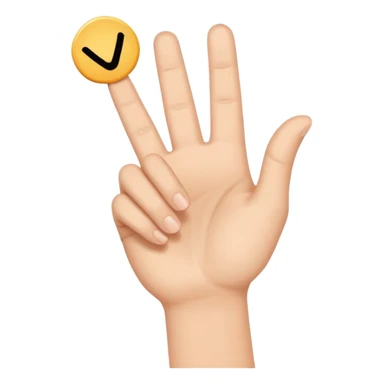 promise sign hand sticker