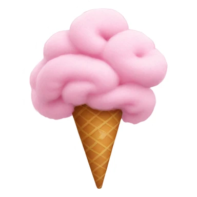 Pink cotton candy sticker