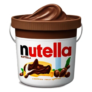 Giant bucket of nutella sticker
