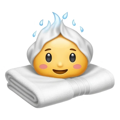hot wet towel sticker