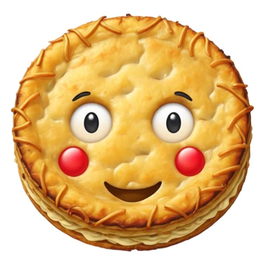 swiss rösti, round, gold and crispy sticker