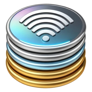 wifi coin stack sticker