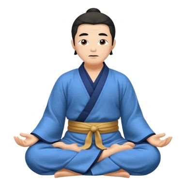 Taoist master is meditation  sticker