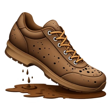 shoe stamping mud sticker