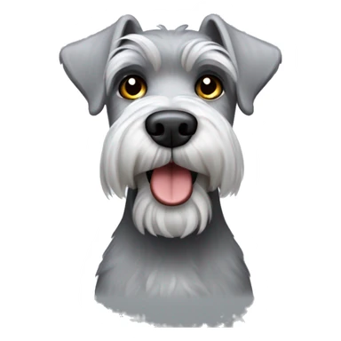 light grey schnauzer  sticker
