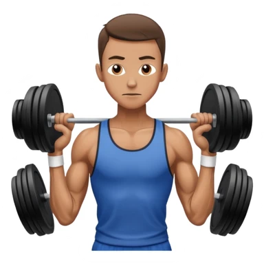 training gym skinny man sticker