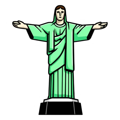 Christ the Redeemer statue in Rio de Janeiro sticker