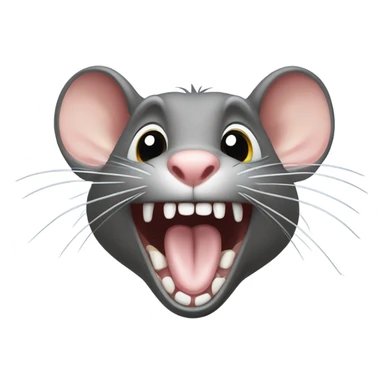 Rat laughing  sticker