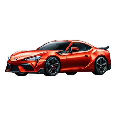 Wonder Woman muscular Toyota 86 hypercar sticker