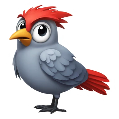 Angry bird red sticker
