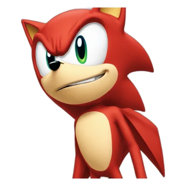 red sonic sticker