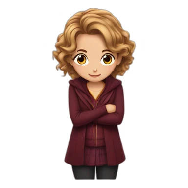 Hermion Granger kissing sticker
